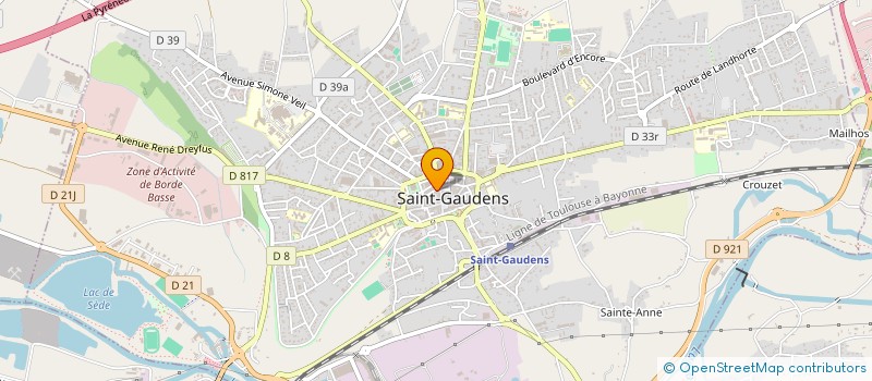localisation de l'entreprise SYNDIC COPROPRIET IMMEUBLE SAINT RAYMOND à SAINT-GAUDENS