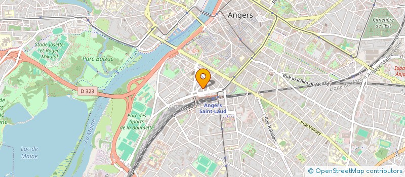 localisation de l'entreprise SYNDIC COPROPRIET RES 4 R JULES DAUBAN à ANGERS