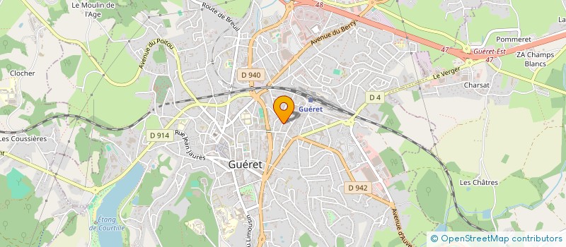 localisation de l'entreprise SYNDIC COPROPRIET RESIDENCE FAYOLLE  GUERET