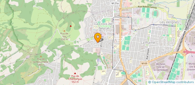 localisation de l'entreprise SYNDIC COPROPRIET RESIDENCE LE SOLAYER  CLERMONT-FERRAND