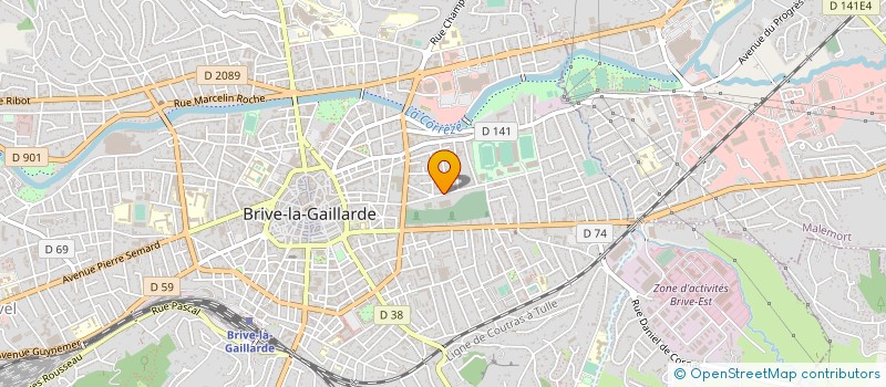 localisation de l'entreprise SYNDIC COPROPRIET RESIDENCE LEO LAGRANGE  BRIVE-LA-GAILLARDE