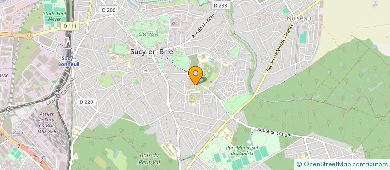 localisation de l'entreprise SYNDIC COPROPRIETAIRE 1-2 RUE 3 EPIS à SUCY EN BRIE