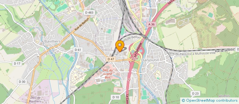 localisation de l'entreprise SYNDIC COPROPRIETAIRE  DANJOUTIN