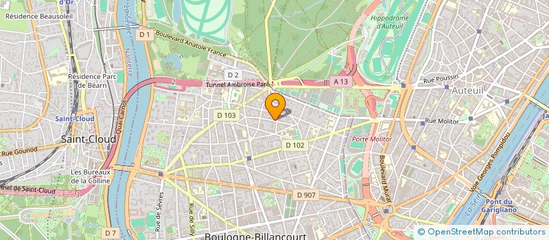 localisation de l'entreprise SYNDIC COPROPRIETAIRE à BOULOGNE-BILLANCOURT