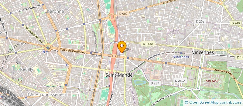 localisation de l'entreprise SYNDIC COPROPRIETAIRE 6 AV QUIHOU à SAINT-MANDE