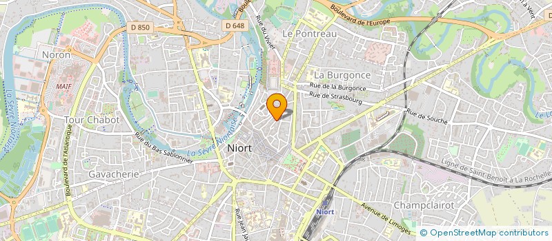 localisation de l'entreprise SYNDIC COPROPRIETAIRE DU 25 RUE YVERS  NIORT