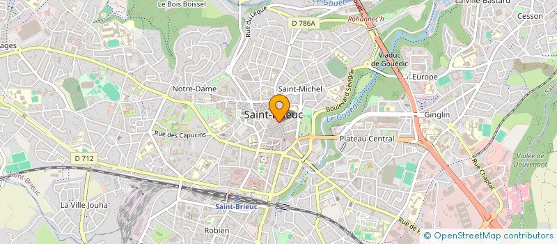 localisation de l'entreprise SYNDIC COPROPRIETAIRE IMMEUBLE PROMENADE à SAINT-BRIEUC