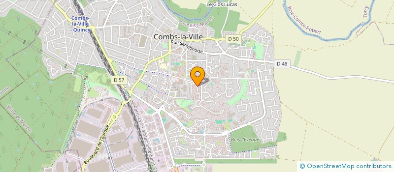 localisation de l'entreprise SYNDIC COPROPRIETAIRE LES CARNEAUX  COMBS-LA-VILLE