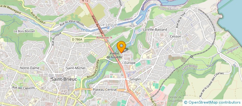 localisation de l'entreprise SYNDIC COPROPRIETAIRE RES LES VALLONS à SAINT-BRIEUC