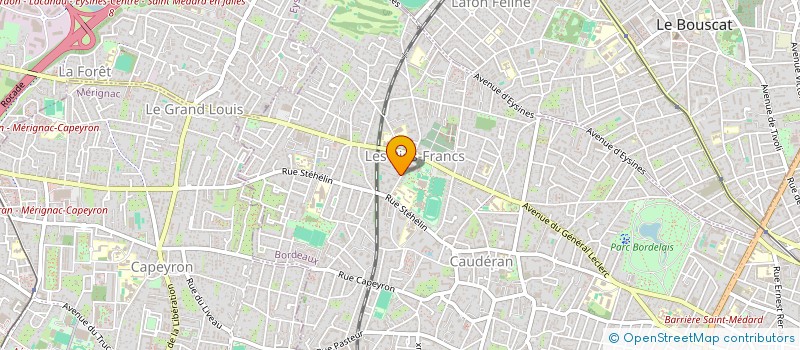 localisation de l'entreprise SYNDIC COPROPRIETAIRE RES PARC DOMION  BORDEAUX