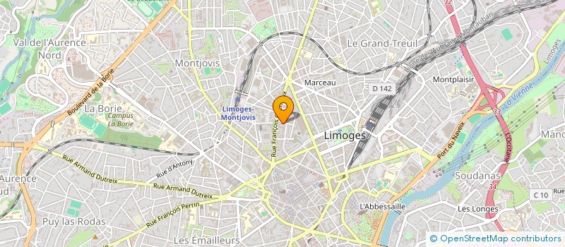 localisation de l'entreprise SYNDIC COPROPRIETAIRE RESID COEUR à LIMOGES