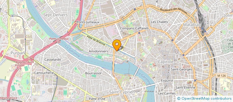 localisation de l'entreprise SYNDIC COPROPRIETAIRE RESID DE BRIENNE  TOULOUSE