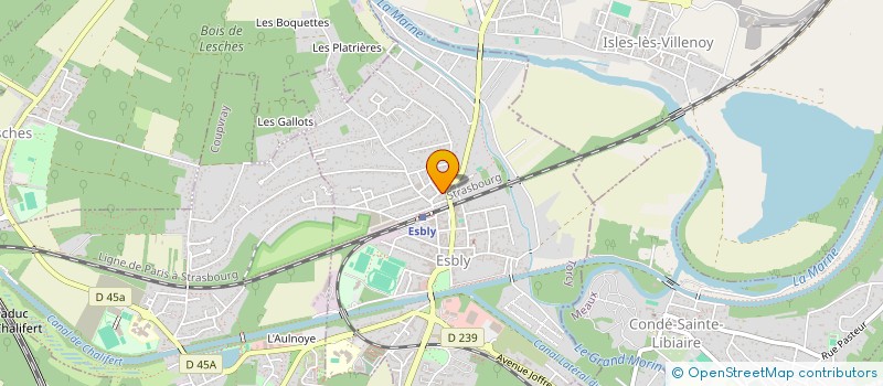 localisation de l'entreprise SYNDIC COPROPRIETAIRES 10 AV FOCH à ESBLY
