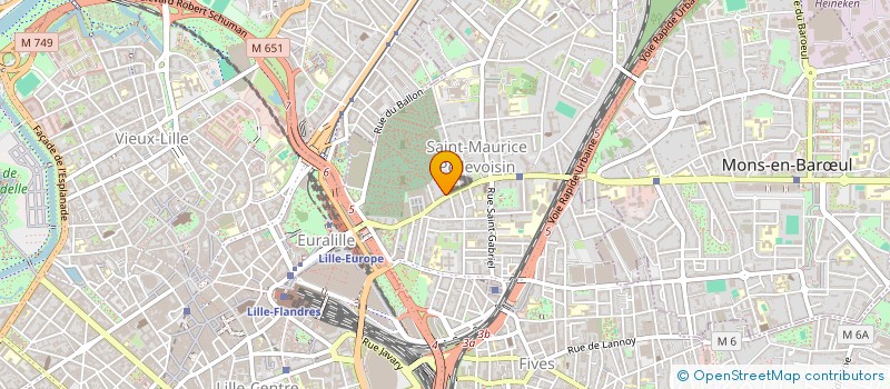 localisation de l'entreprise SYNDIC COPROPRIETAIRES 135 R FG ROUBAIX à LILLE