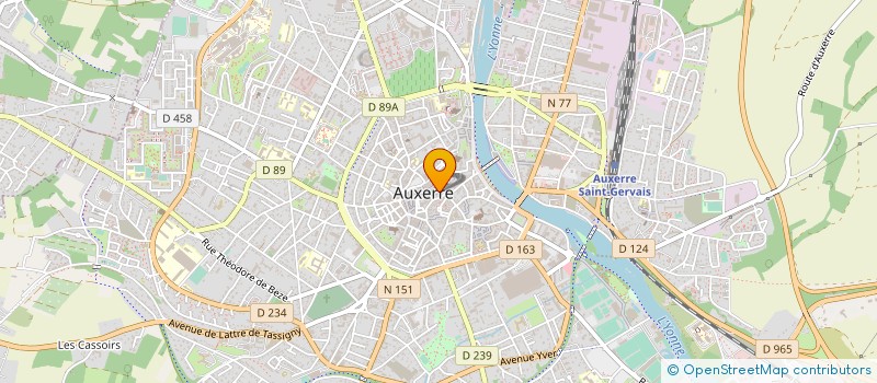 localisation de l'entreprise SYNDIC COPROPRIETAIRES 22 RUE FECAUDERIE à AUXERRE