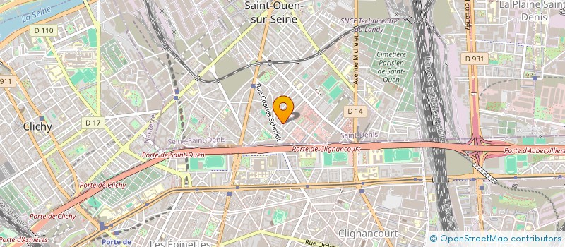 localisation de l'entreprise SYNDIC COPROPRIETAIRES à SAINT-OUEN-SUR-SEINE