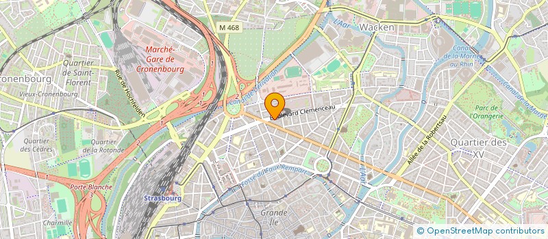 localisation de l'entreprise SYNDIC COPROPRIETAIRES BD CLEMENCEAU à STRASBOURG