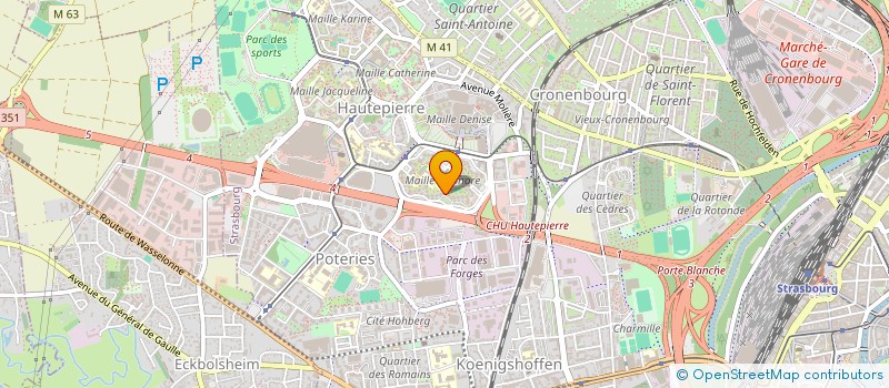 localisation de l'entreprise SYNDIC COPROPRIETAIRES BLD LA FONTAINE à STRASBOURG