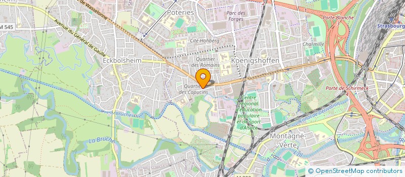 localisation de l'entreprise SYNDIC COPROPRIETAIRES CAPUCINS à STRASBOURG