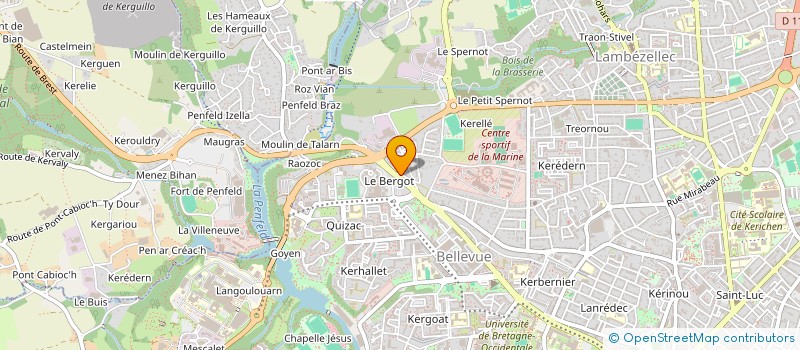localisation de l'entreprise SYNDIC COPROPRIETAIRES COMMERCES BERGOT à BREST