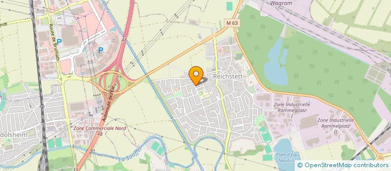 localisation de l'entreprise SYNDIC COPROPRIETAIRES DAHLIAS  REICHSTETT