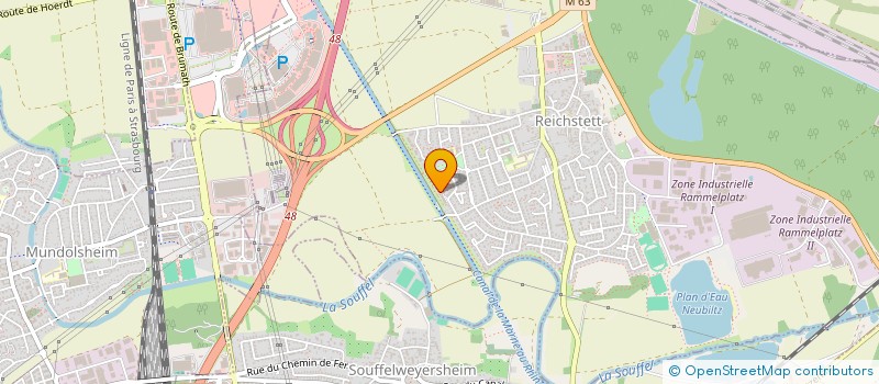 localisation de l'entreprise SYNDIC COPROPRIETAIRES DOMAINE FLEURI  REICHSTETT