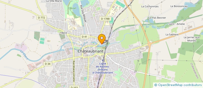 localisation de l'entreprise SYNDIC COPROPRIETAIRES IMM LOUIS AUBIN  CHATEAUBRIANT