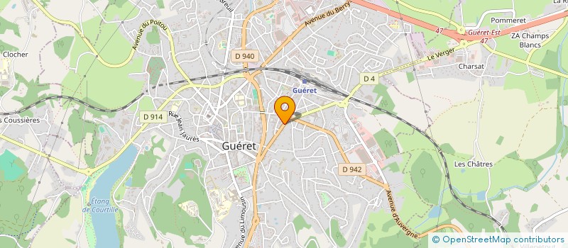 localisation de l'entreprise SYNDIC COPROPRIETAIRES IMMEUBLE LAPINE  GUERET