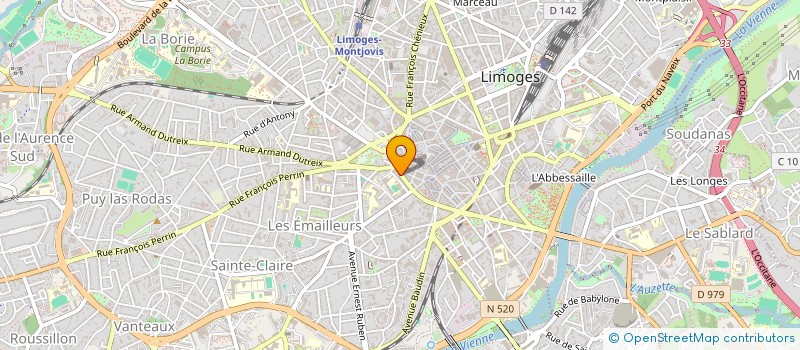 localisation de l'entreprise SYNDIC COPROPRIETAIRES LE HAUT GAMBETTA à LIMOGES