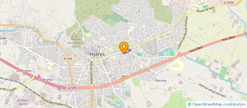 localisation de l'entreprise SYNDIC COPROPRIETAIRES RES LES BOSQUETS à HYERES