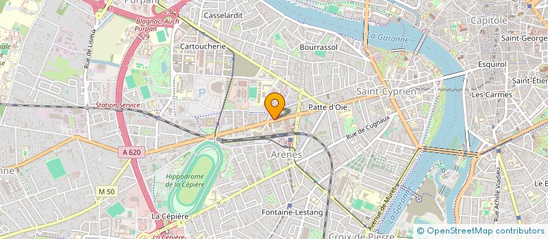 localisation de l'entreprise SYNDIC COPROPRIETAIRES RES LOMBEZ  TOULOUSE