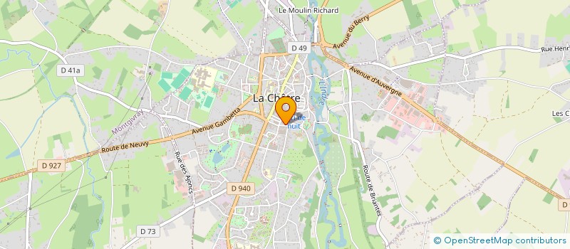 localisation de l'entreprise SYNDIC COPROPRIETAIRES RESIDENCE G.SAND à LA CHATRE