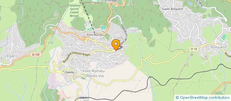 localisation de l'entreprise SYNDIC COPROPRIETAIRES RESIDENCE ROC D'EN BOSSA  FONT-ROMEU-ODEILLO-VIA