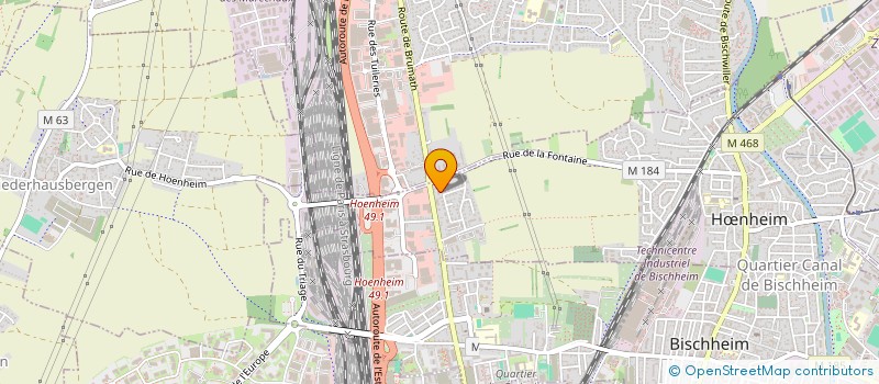 localisation de l'entreprise SYNDIC COPROPRIETAIRES ROUSSEAU  HNHEIM