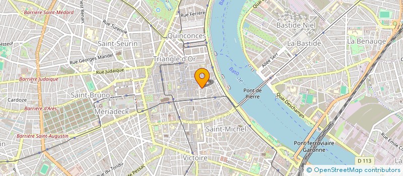 localisation de l'entreprise SYNDIC COPROPRIETAIRES RUE MAUCOUDINAT  BORDEAUX