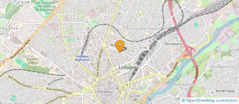 localisation de l'entreprise SYNDIC COPROPRIETAIRES THEODORE BAC à LIMOGES