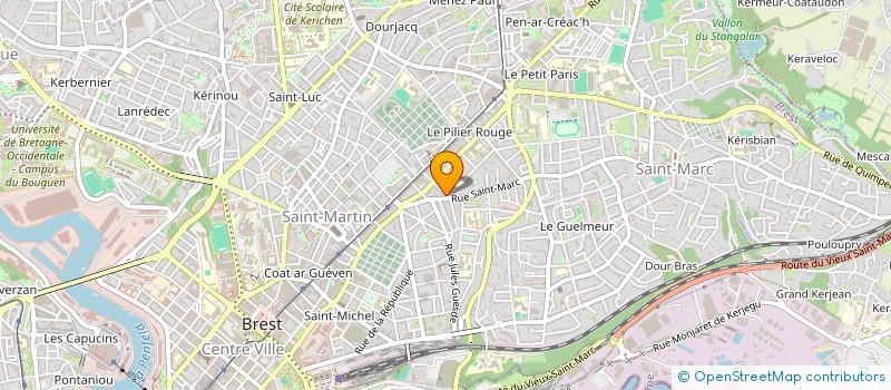 localisation de l'entreprise SYNDIC COPROPRIETE 1 R MAGENTA à BREST
