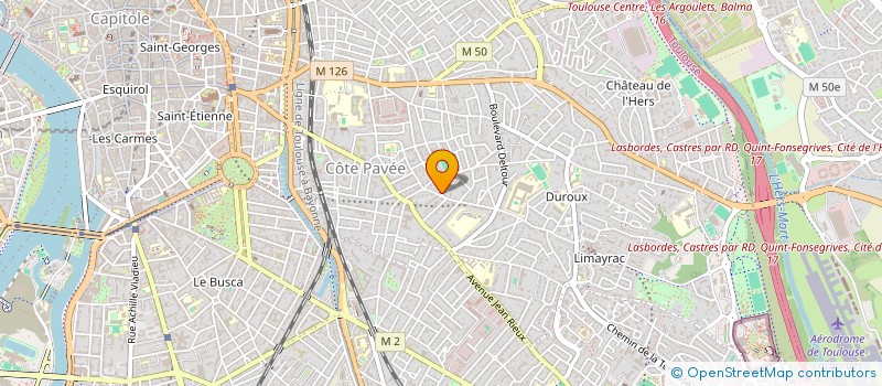 localisation de l'entreprise SYNDIC. COPROPRIETE 1 RUE GAUTHIER à TOULOUSE