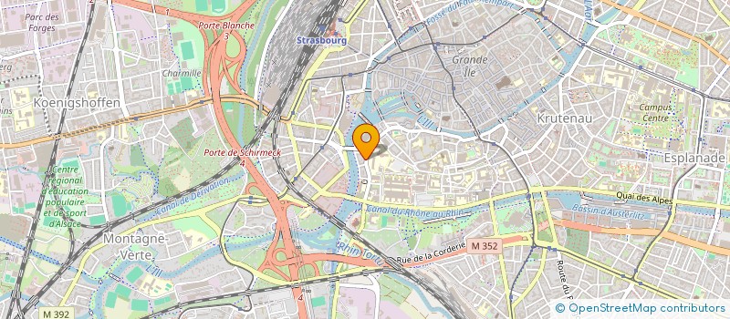 localisation de l'entreprise SYNDIC COPROPRIETE 10 RUE HUMANN à STRASBOURG