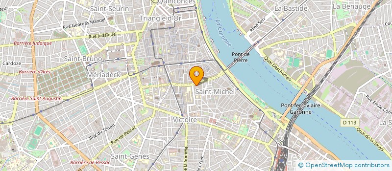 localisation de l'entreprise SYNDIC COPROPRIETE 100 CRS VICTOR HUGO  BORDEAUX