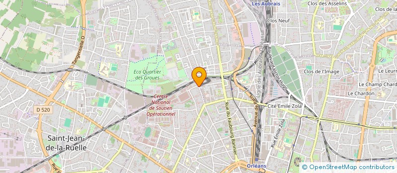 localisation de l'entreprise SYNDIC COPROPRIETE 119 RUE DES MURLINS  ORLEANS