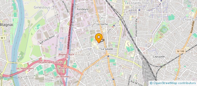 localisation de l'entreprise SYNDIC COPROPRIETE 12 R CHARLAS  TOULOUSE