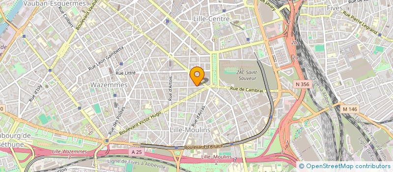 localisation de l'entreprise SYNDIC COPROPRIETE 174 176 BD DELESPAUL à LILLE