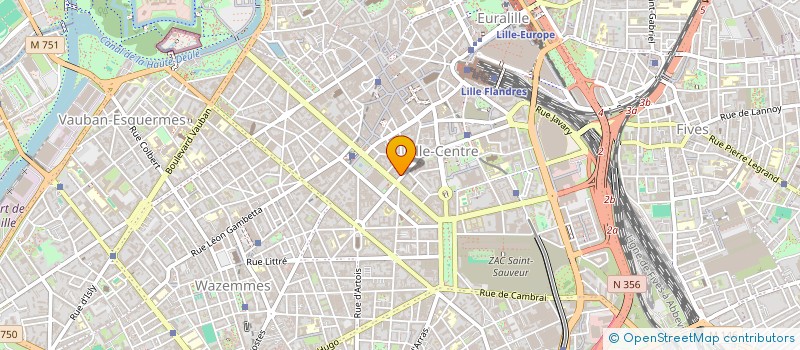 localisation de l'entreprise SYNDIC COPROPRIETE 18 RUE DE VALMY à LILLE