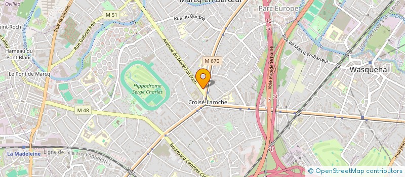 localisation de l'entreprise SYNDIC COPROPRIETE 2 AV FOCH à MARCQ-EN-BARŒUL