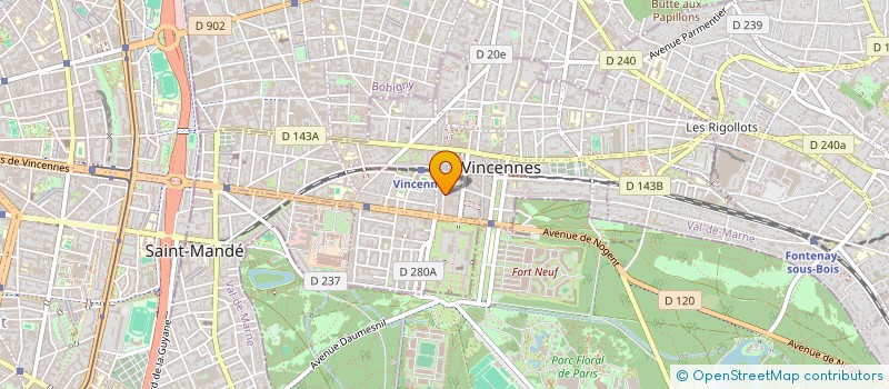 localisation de l'entreprise SYNDIC COPROPRIETE 22 RUE R.GIRAUDINEAU à VINCENNES