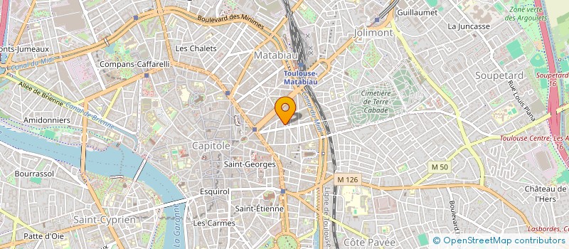 localisation de l'entreprise SYNDIC COPROPRIETE 23 RUE PALAPRAT  TOULOUSE