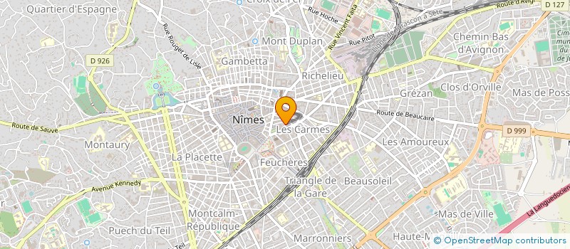 localisation de l'entreprise SYNDIC COPROPRIETE 23 RUE ROUSSY  NIMES