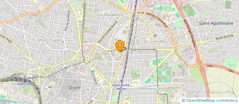 localisation de l'entreprise SYNDIC.COPROPRIETE 26 BD DE CHAMPAGNE  DIJON