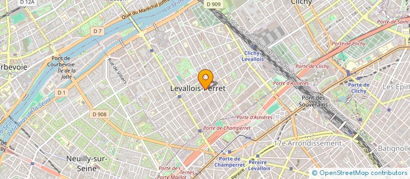 localisation de l'entreprise SYNDIC COPROPRIETE 27 B ARISTIDE BRIAND à LEVALLOIS-PERRET